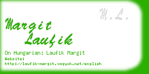 margit laufik business card